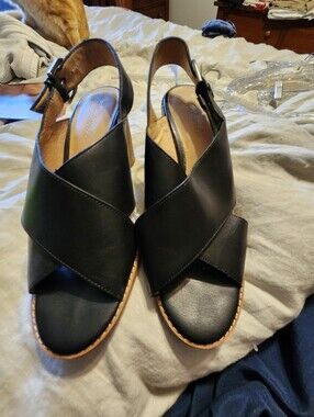 Madewell Black Block Heel Sandals